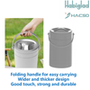 4.2L Stainless Steel Insulated Ice Bucket With Foldable Handle | Factory Wholesale Custom Logo